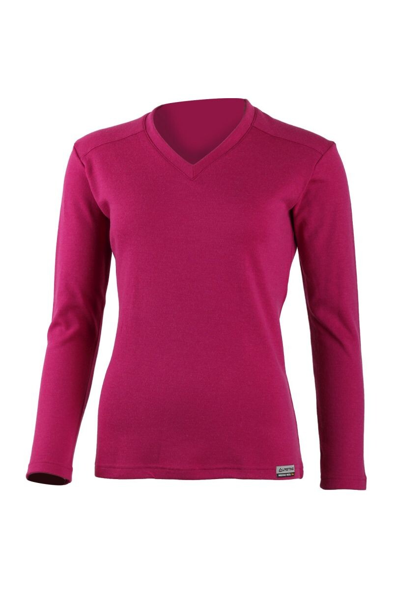 Lasting dámska merino mikina BEVA 4545 ružová Veľkosť: XL 8596445011821