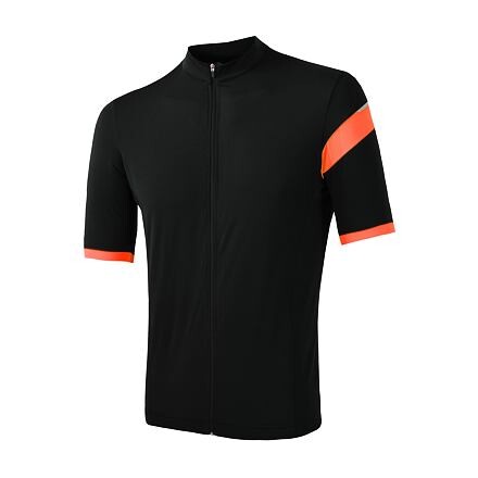 SENSOR CYKLO CLASSIC pánsky dres kr.rukáv celozip čierna / oranžová Veľkosť: XL 8592837065489