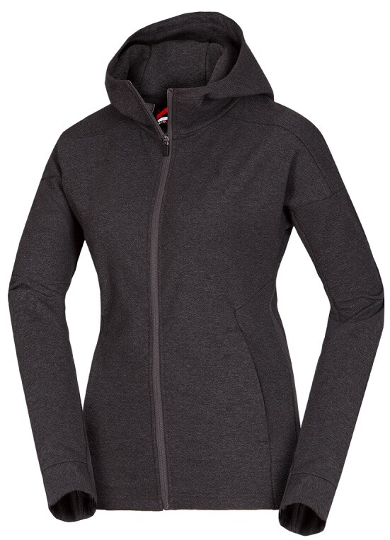 Northfinder EMILEE dámska mikina Black melange MI-4707SP-274 Veľkosť: S 8584153226002