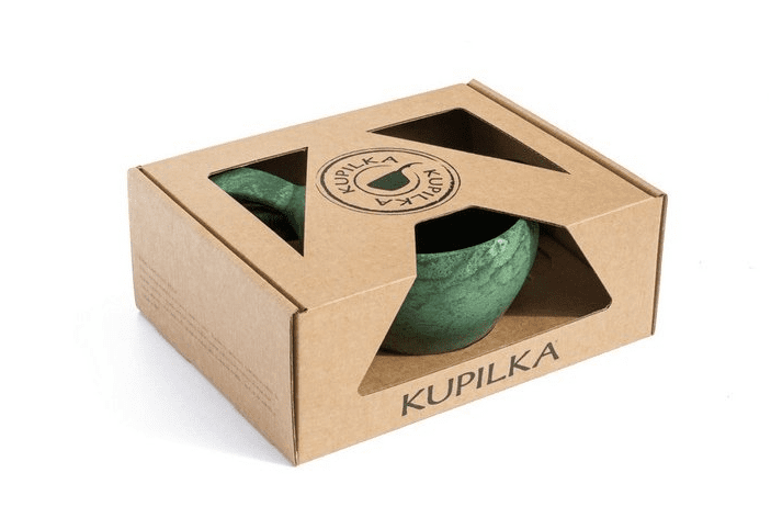 Kupilka KUKSA 370 ml Large + spork 205 SET - Conifer (GREEN) 6430014972224