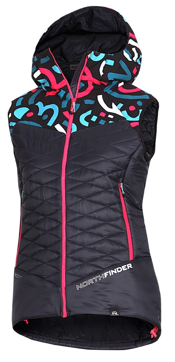 Northfinder JAVOROVA 1 dámska vesta multicolor print VE-44451SKP-512 Veľkosť: S 8584153581262