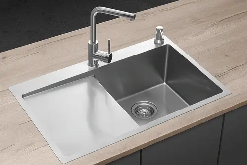 CONCEPT Nerezový drez s odkvapom NANO coat pravý DNN1045ssr