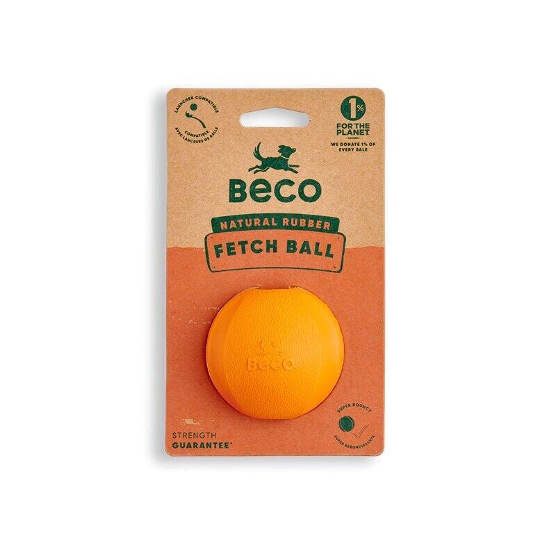Beco Fetch Ball Hračka pro psy oranžová 6,5 cm