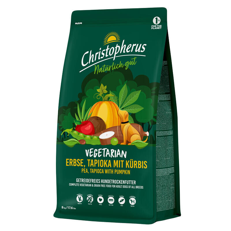 Christopherus Dog Dry Vegetarian Pea, Tapioca with Pumpkin