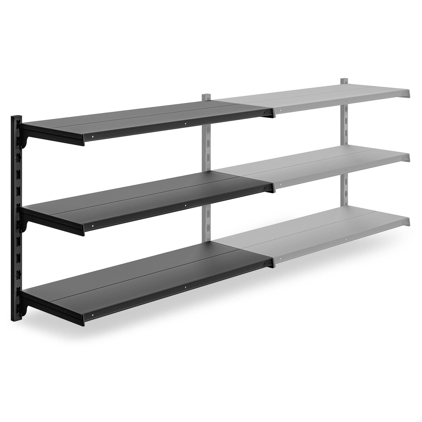 Marbo Regál do predajne nástenný dodatkový 61x83x33 cm - 3 police