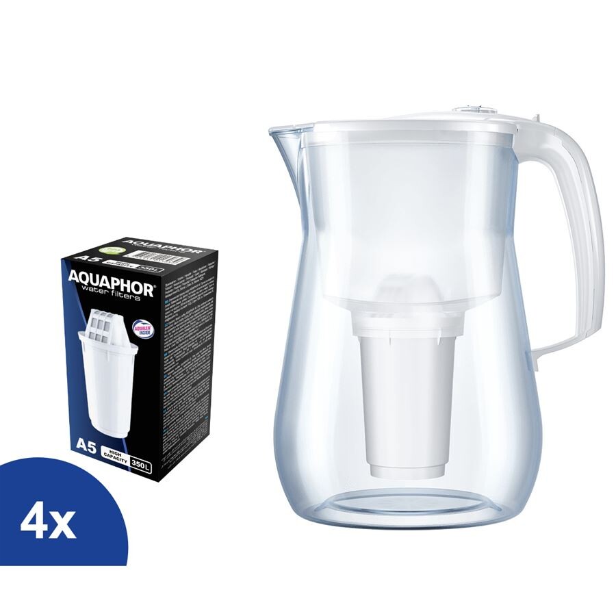 Aquaphor Provence biela filtračná kanvica 4,2 l + 1 ks filtra Aquaphor A5