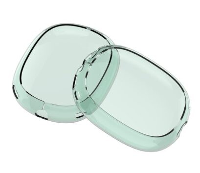 Kryty na slúchadlá Apple AirPods Max - Transparentné zelené, plastové