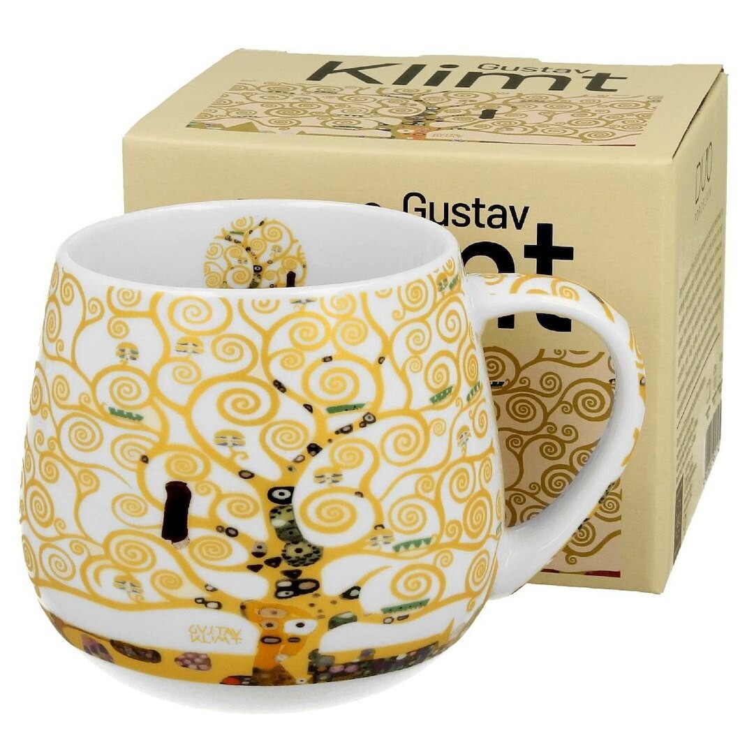 Porcelánový hrnek Klimt Ecru Tree Of Life 430 ml ecru/vícebarevný