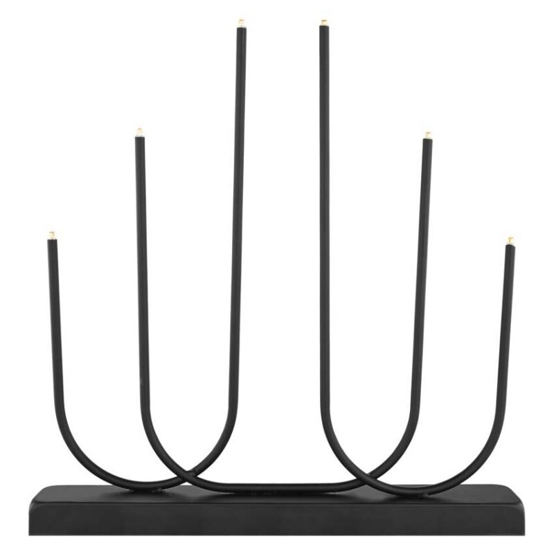 Vánoční světelná LED dekorace s časovačem Zahra černá