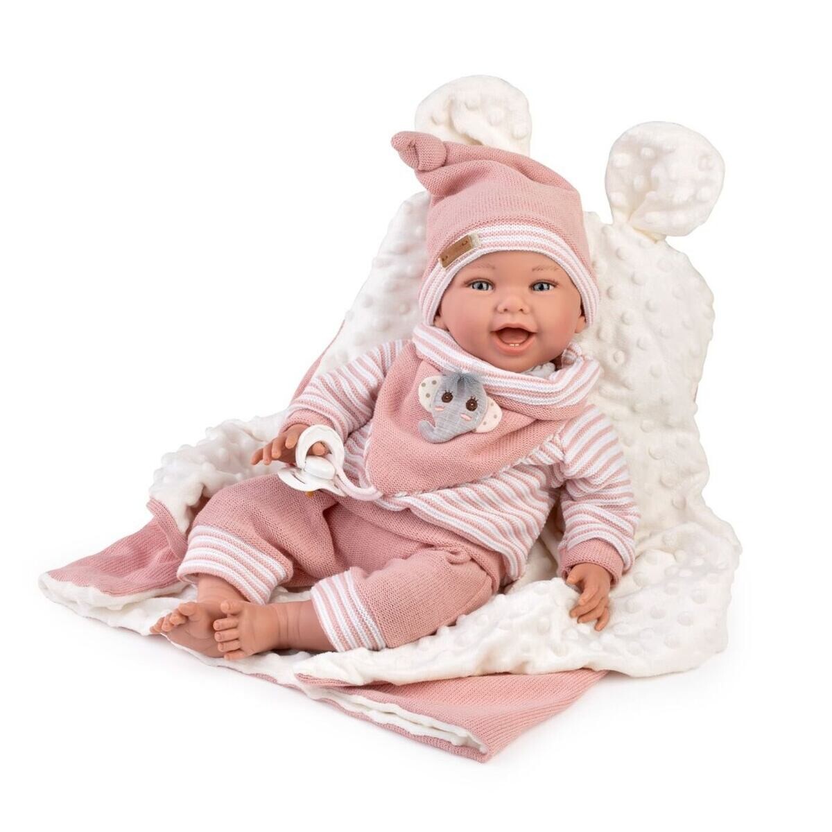 Guca 10261 OLIVIE - záťažová realistická bábika bábätko s mäkkým látkovým telom - 42 cm