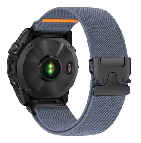 eses Nylonový elastický remienok pre Garmin - Modro šedý, QuickFit 22 mm