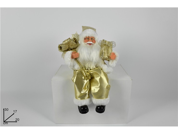 MAKRO - Mikuláš 30cm zlatý