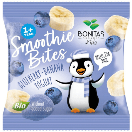 BONITAS Smoothie mrazom sušená čučoriedka banán s jogurtom BIO 10 g