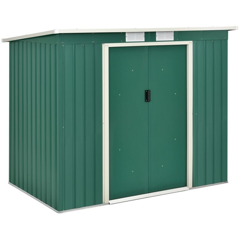 Záhradný domček na náradie, 267 x 181 cm, tmavozelený