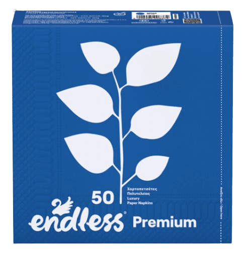 ENDLESS PREMIUM - Dvojvrstvové papierové obrúsky blue, 50 ks