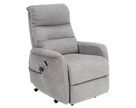 Masážne kreslo s polohovaním Legacy, šedá látka%