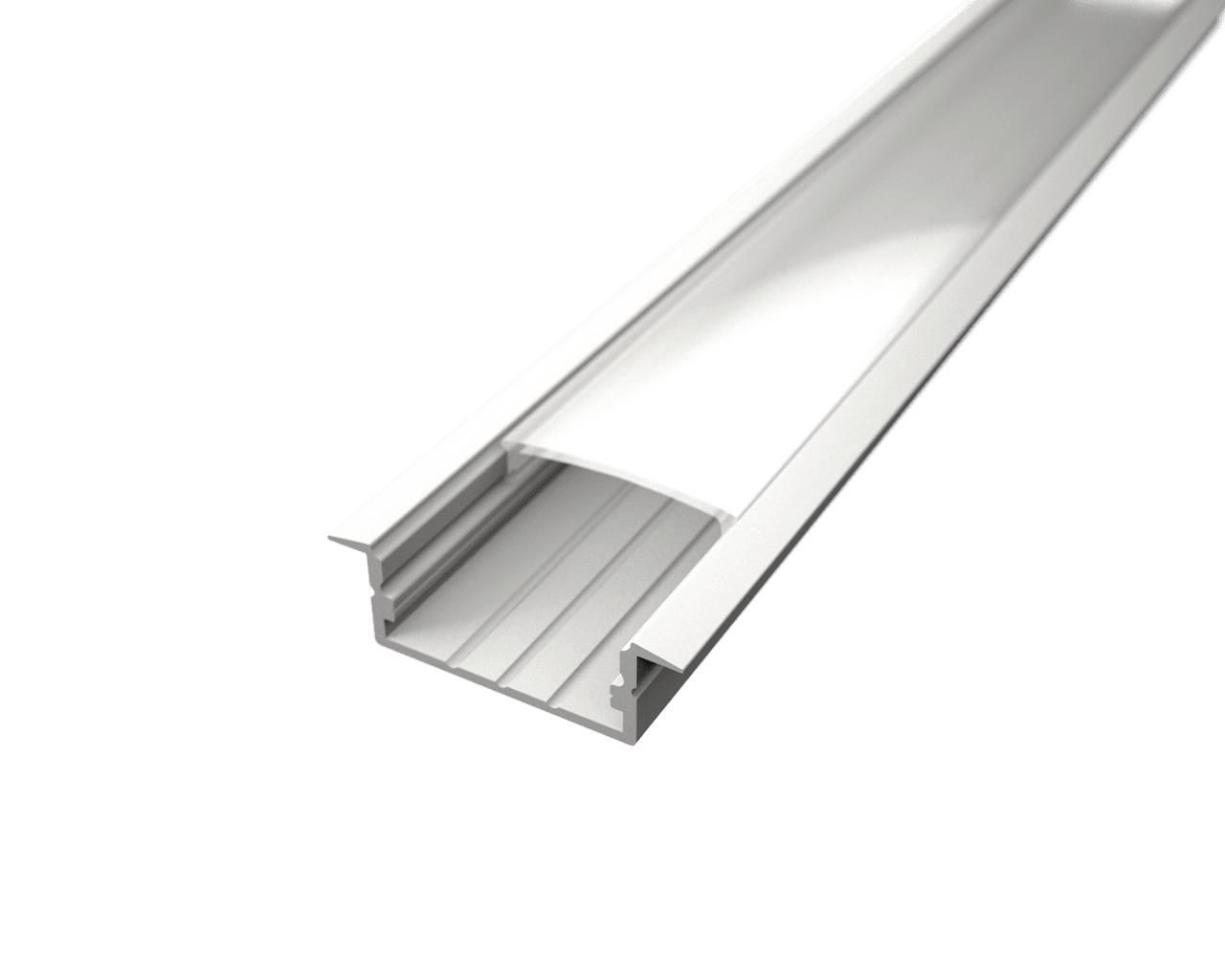 LED Solution Vstavaný profil pre LED pásiky V4 biely Vyberte variantu a dĺžku: Profil bez difúzora 1m LP303W-1M