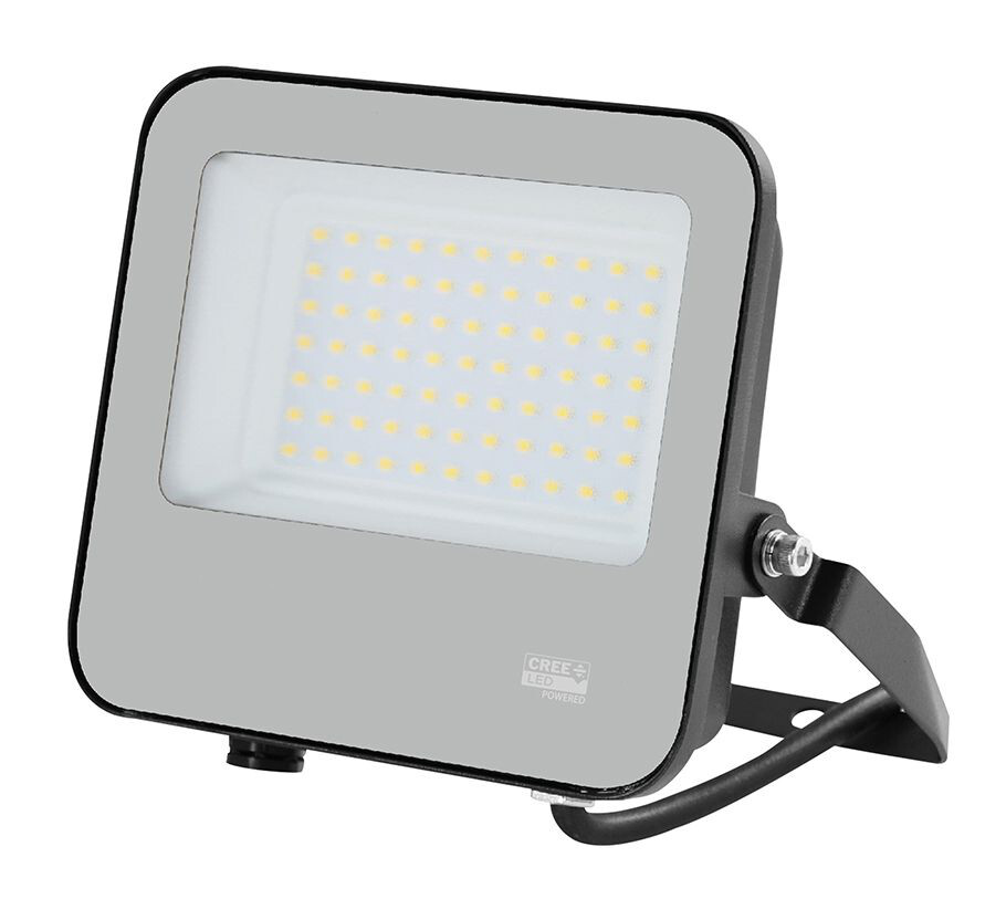 LED Solution Čierny LED reflektor 50W 135lm/W Premium Farba svetla: Denná biela 232166