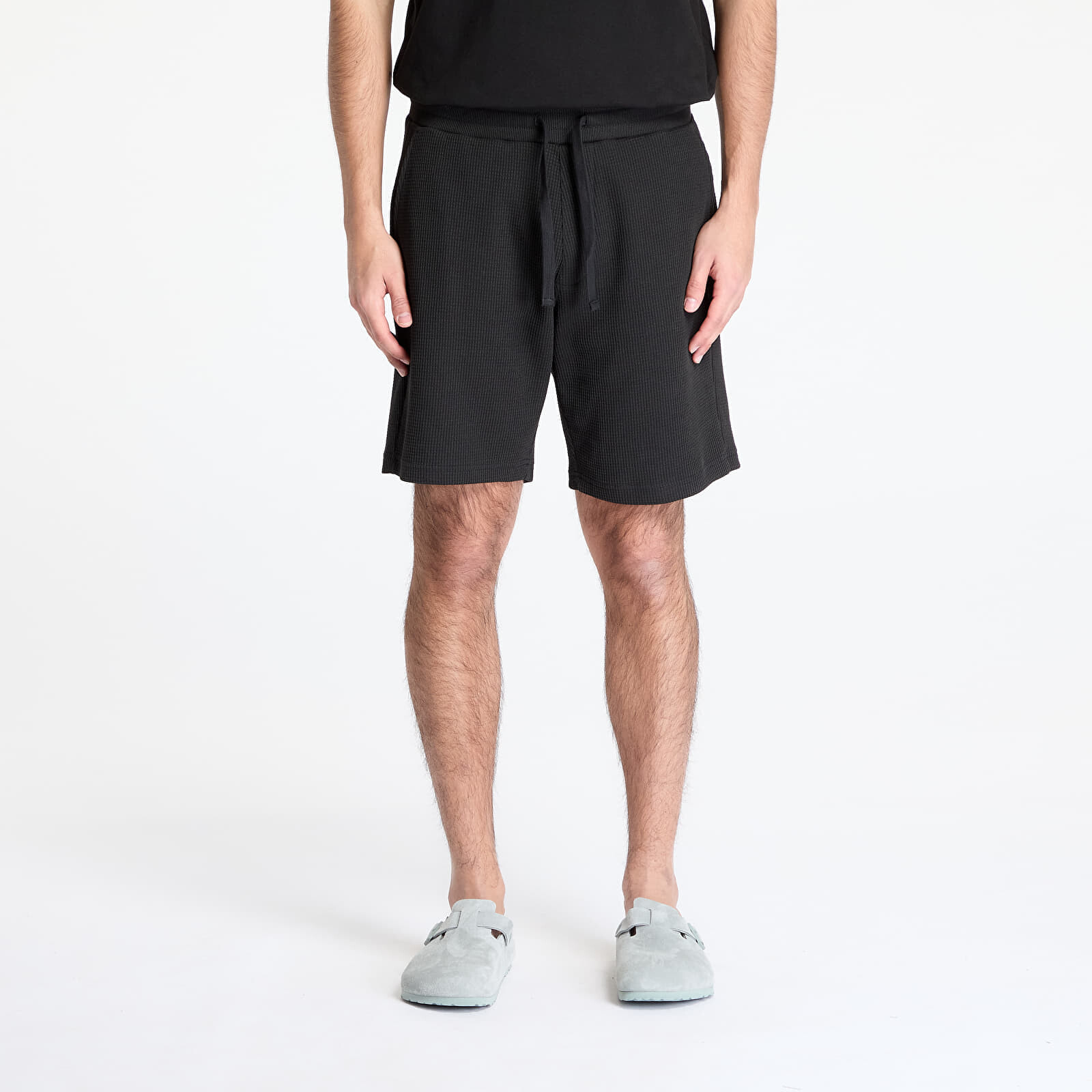 Šortky Calvin Klein Jeans Chunky Waffle Short Black L