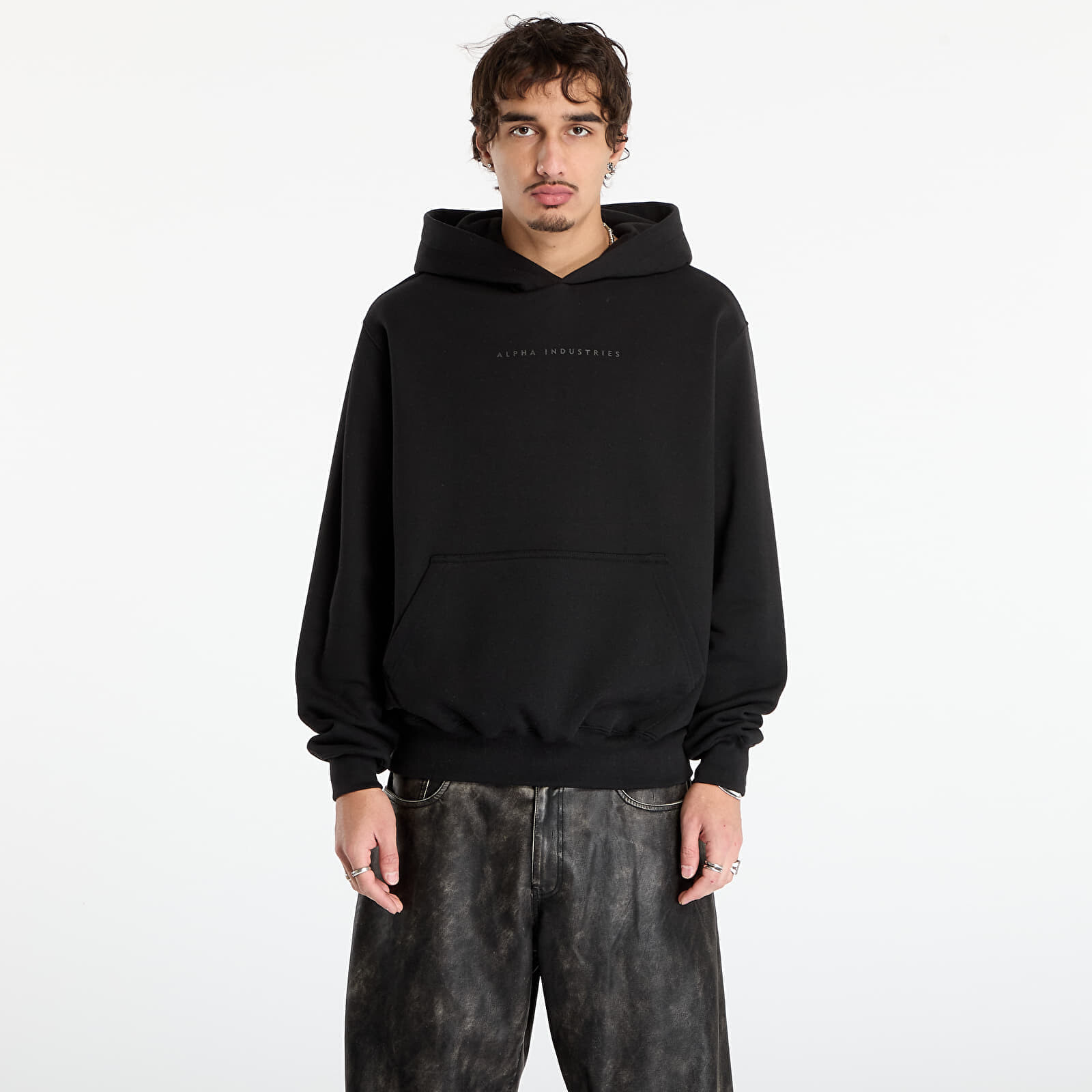 Mikina Alpha Industries Base Hoodie Black L