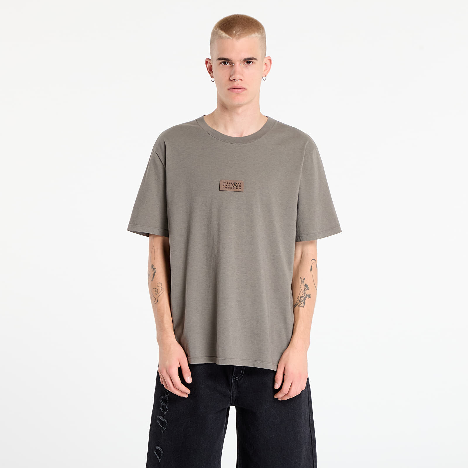 Tričko MM6 Numeric T-Shirt Taupe XXL