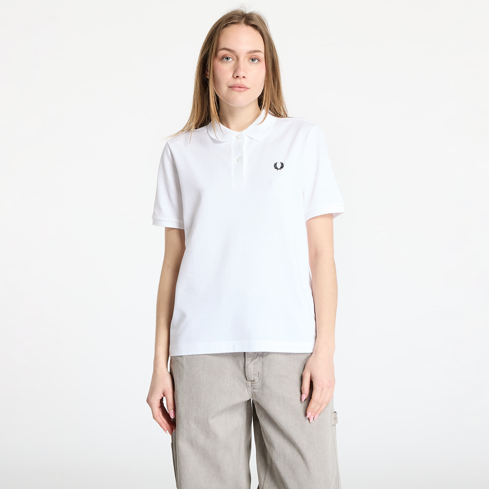 Tričko FRED PERRY Shirt White 40