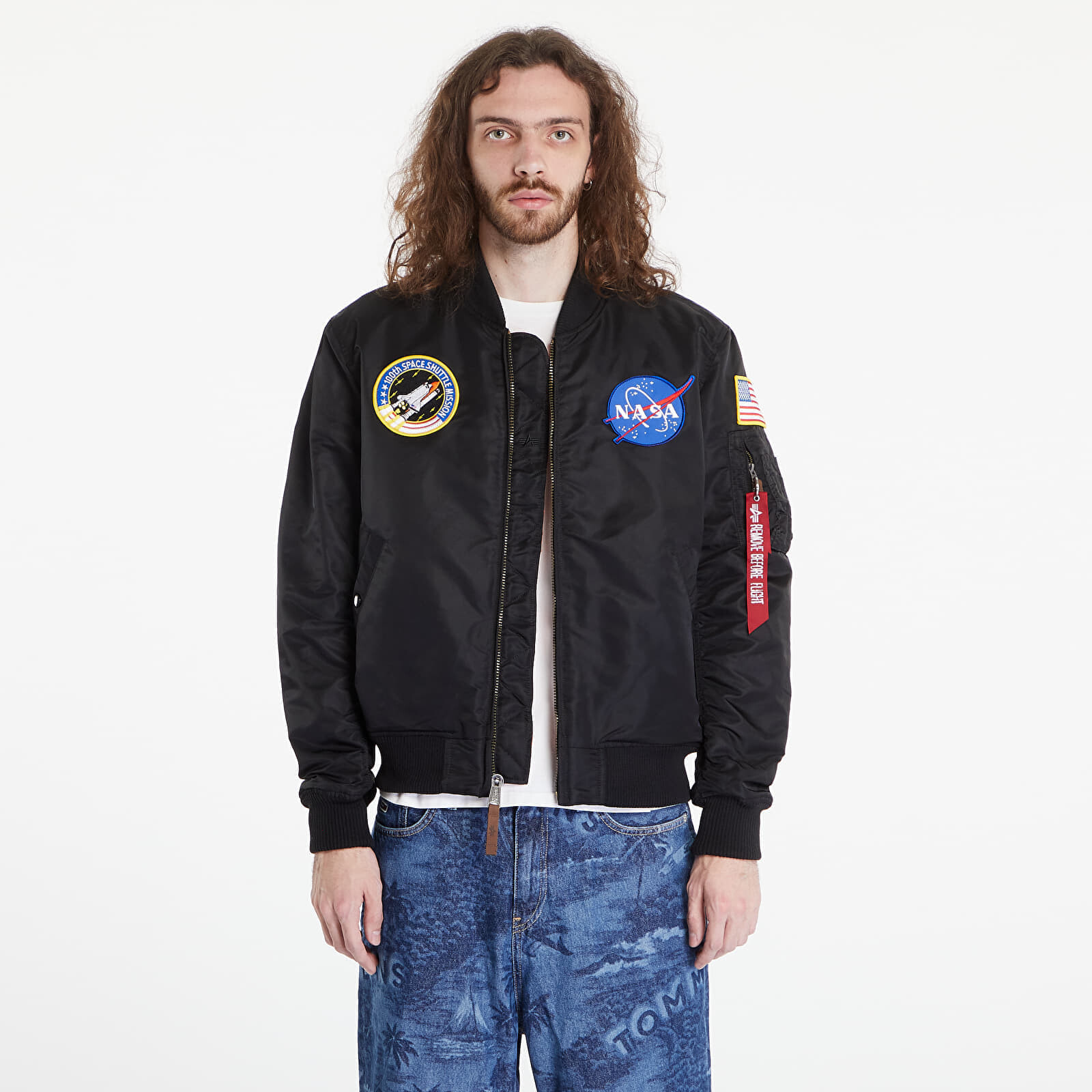 Bomber Alpha Industries MA-1 VF NASA Black XL
