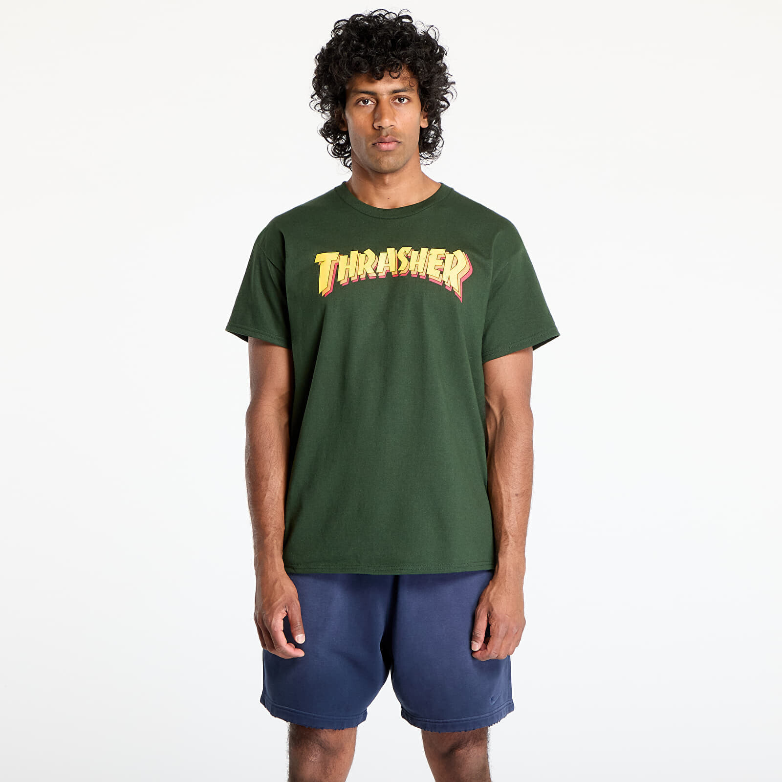 Tričko Thrasher Stacked T-Shirt Forest Green XL