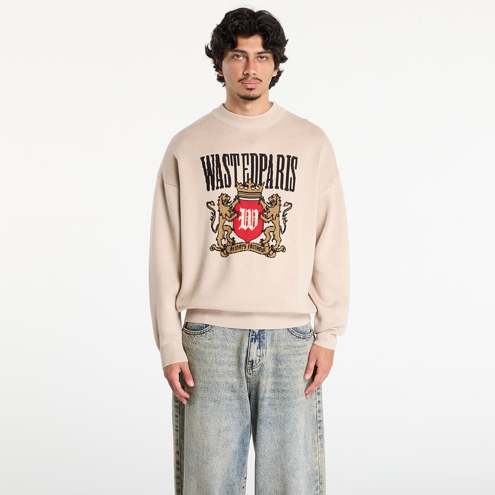 Sveter Wasted Paris M Crest Sweater Sahara XL