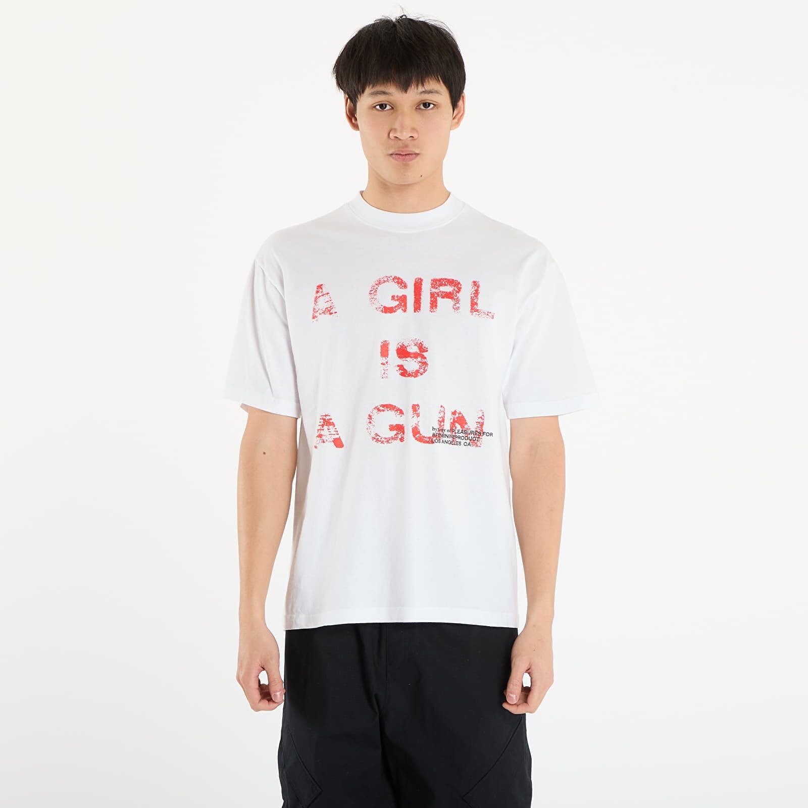 Tričko PLEASURES x FOOTSHOP EXCLUSIVE - G.I.A.G. T-Shirt White XL