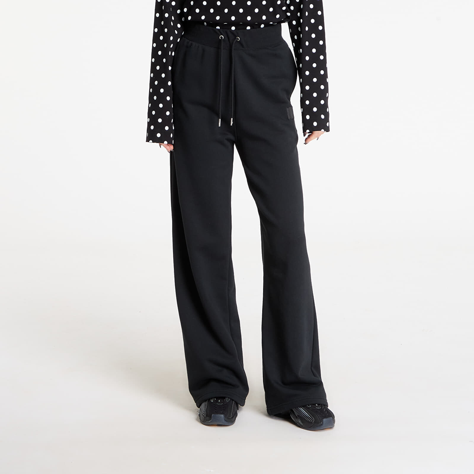 Kalhoty Jordan Flight Fleece Women's French Terry Open-Hem Pants Black/ Dk Smoke Grey M