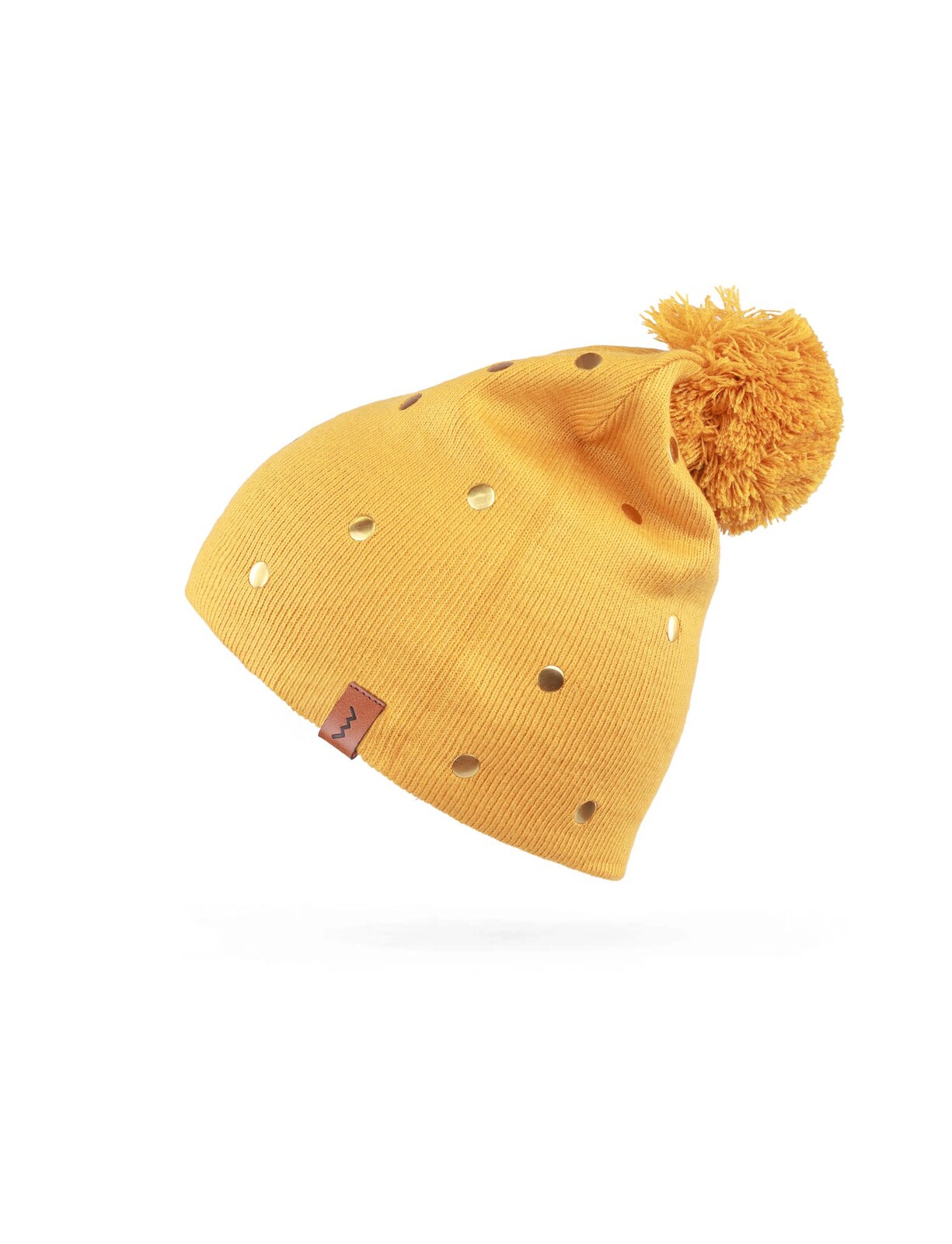 Žltá čiapka s brmbolcom Nurit