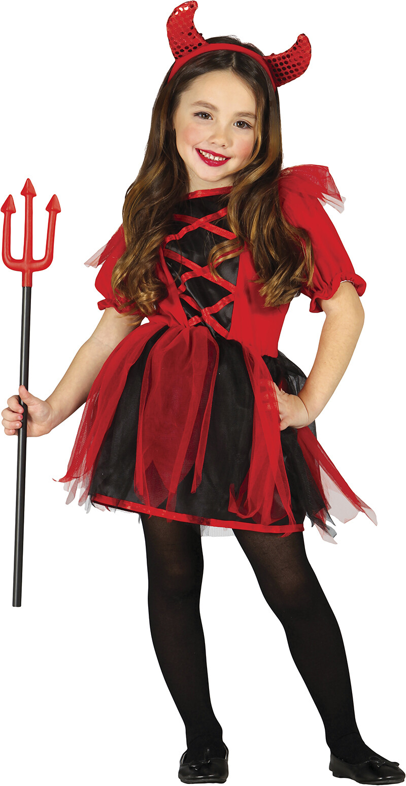 Guirca Detský kostým - Malá diablica Veľkosť - deti: S: 101-109 cm