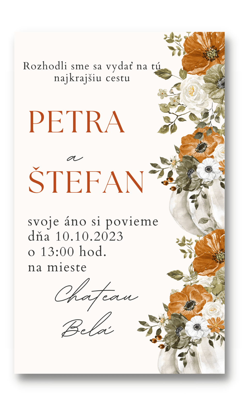 Personal Oznámenie - Autumn time Zvoľte množstvo: od 61 ks a viac