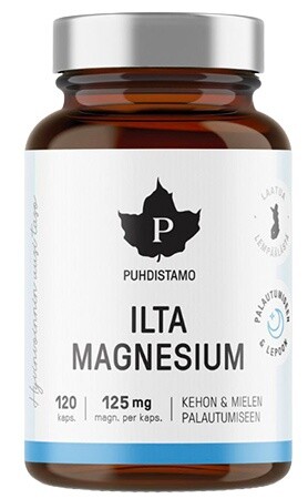 Puhdistamo night magnesium 120 kapsúl