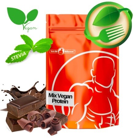 Nuvys nutrition (still mass) mix vegan protein 1000 g - čokoláda so