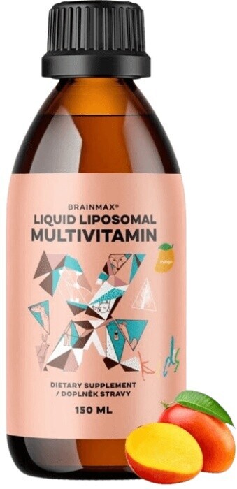 Brainmax kids liquid liposomal multivitamin 150 ml - mango
