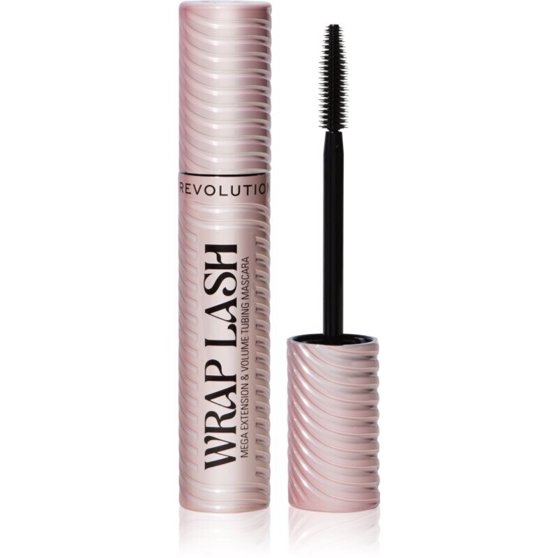Makeup Revolution Wrap Lash Tubing riasenka pre predĺženie, natočenie a objem odtieň Black 8.5 ml