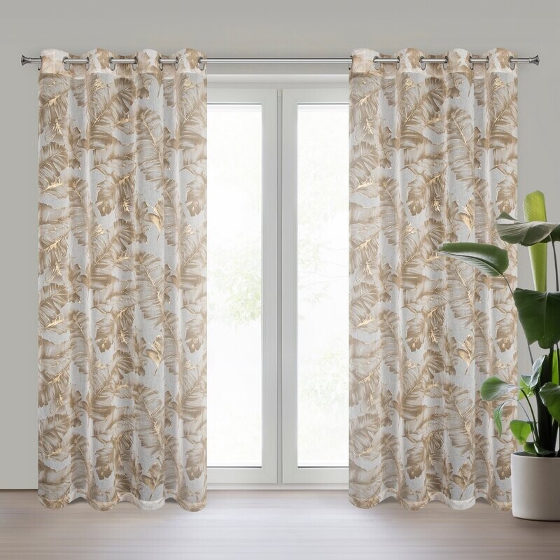 ArtFir Záves LAYLA K | béžová/šampaň 140 x 250 cm