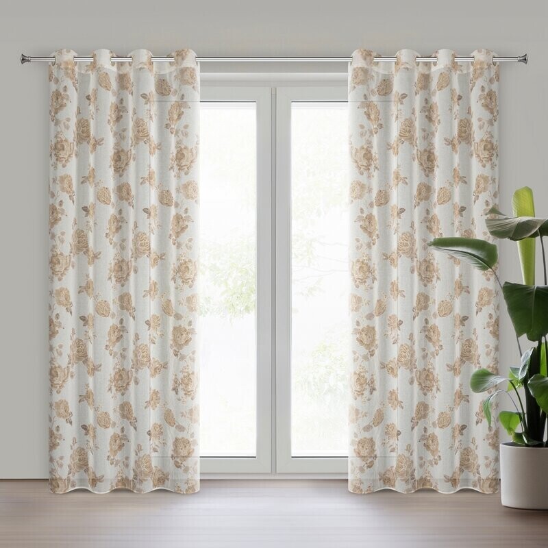 ArtFir Záves MELA K | biela/béžová 140 x 250 cm