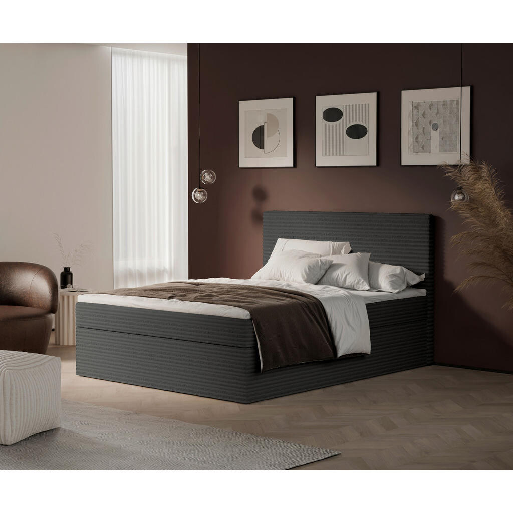 Livetastic AMERICKÁ POSTEĽ, 140/200 cm, tmavosivá