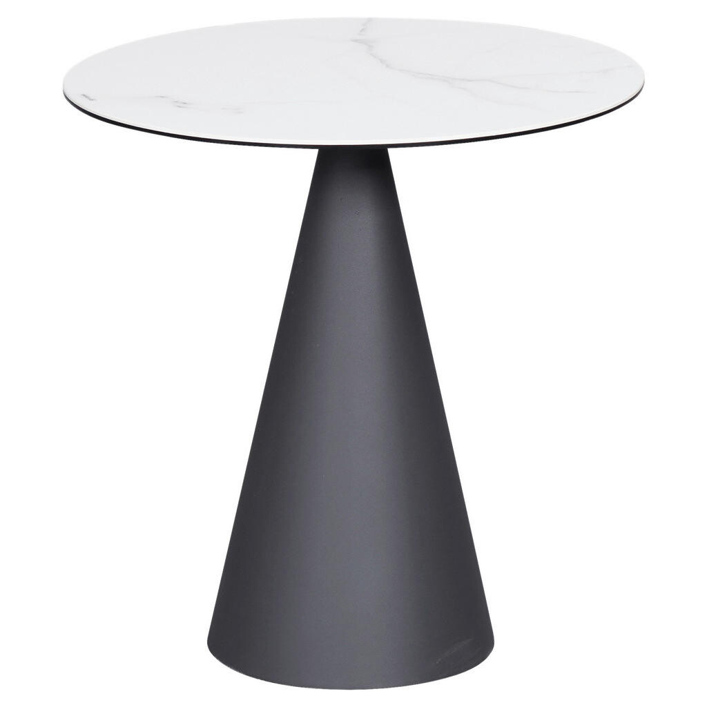 Dieter Knoll PRÍRUČNÝ STOLÍK, antracitová, biela
