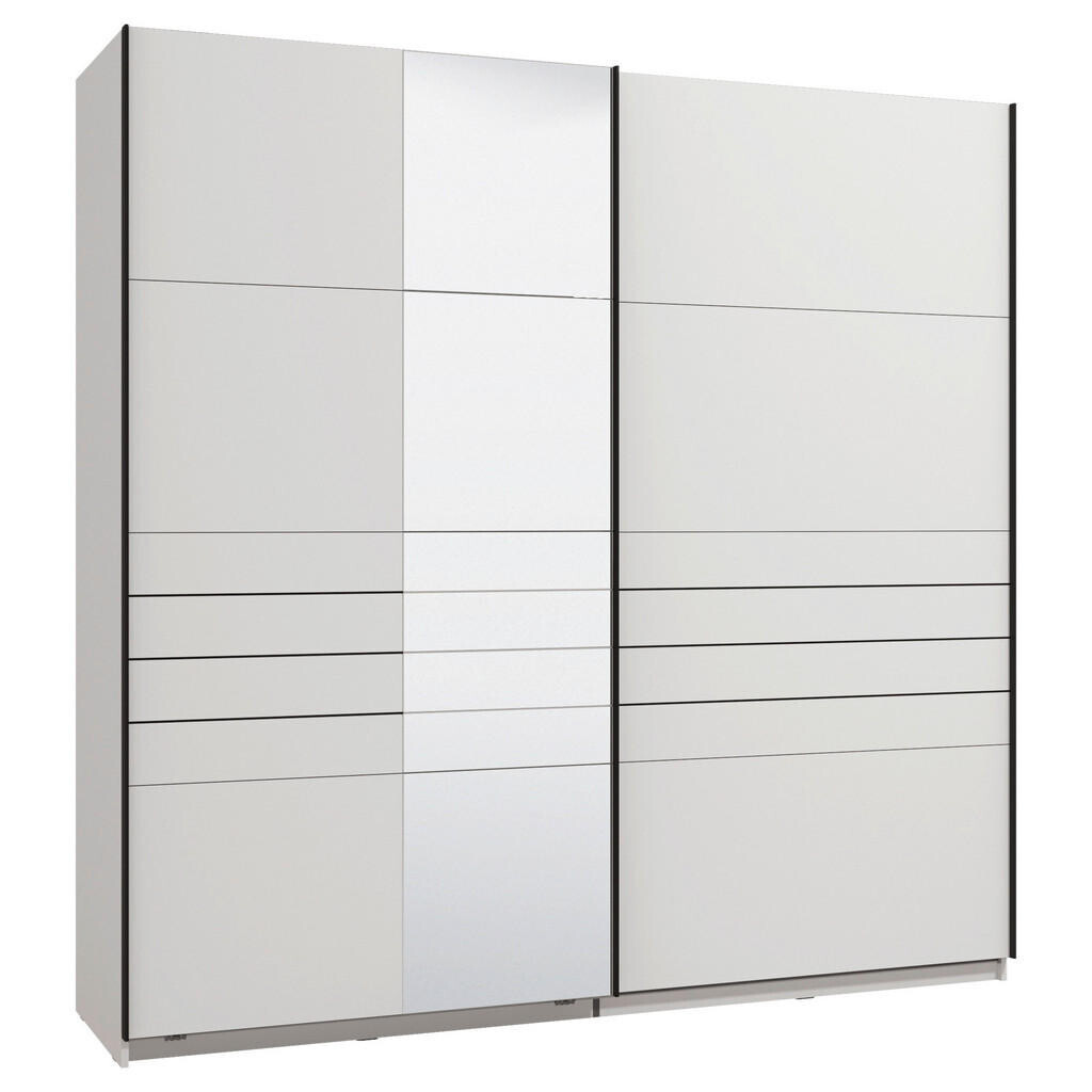 Xora SKRIŇA S POS. DVER. – HOR.VED, biela, 220/217,5/61 cm