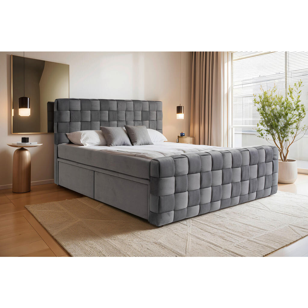 Livetastic AMERICKÁ POSTEĽ, 180/200 cm, grafitová