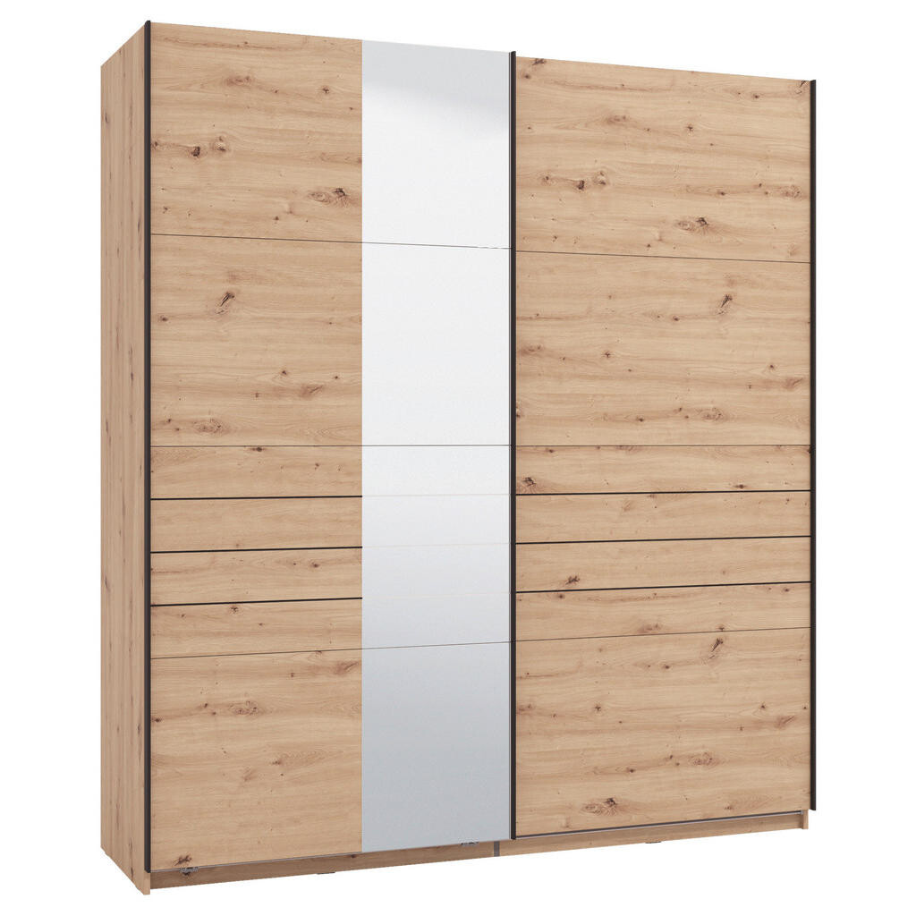 Xora SKRIŇA S POS. DVER. – HOR.VED, dub artisan, 195/217,5/61 cm