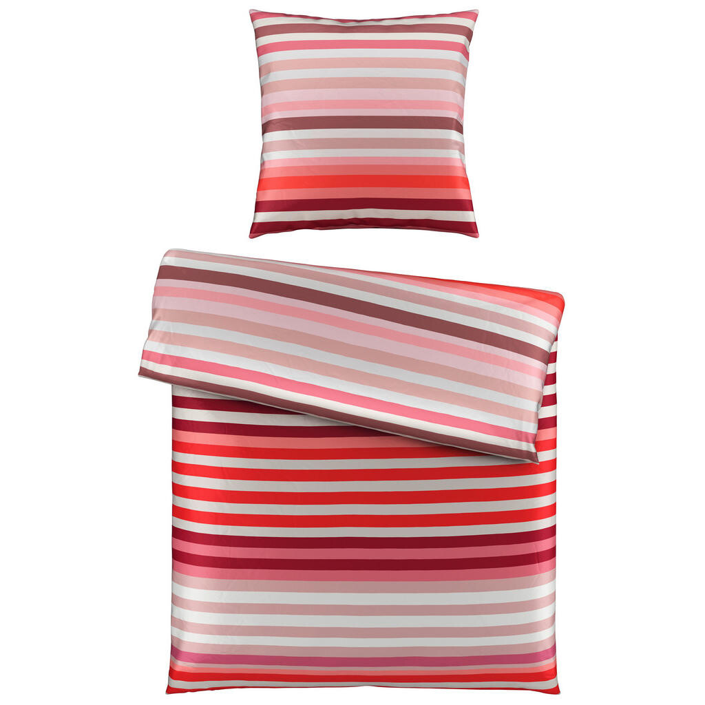 Novel POSTEĽNÁ BIELIZEŇ, satén, červená, 155/220 cm