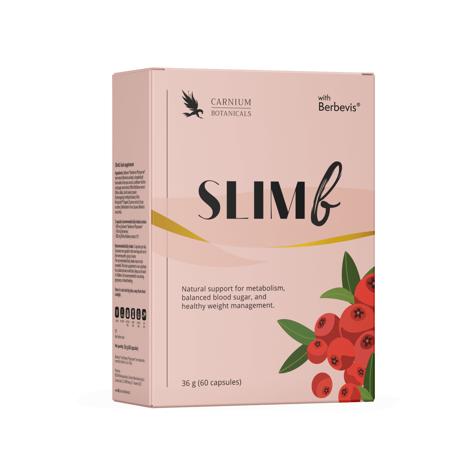 CARNIUM BOTANICALS SlimB 60 kapsúl