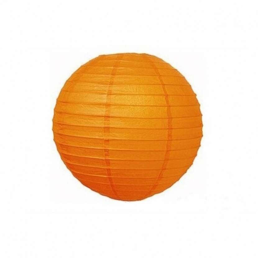 Závesný lampión gule - oranžový