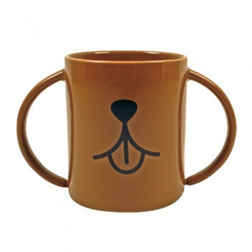 Zvierací hrnček Pes - hnedý