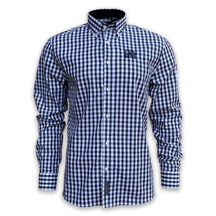 Košeľa pánska Erik and Sons Faeno - čierna-biela, L